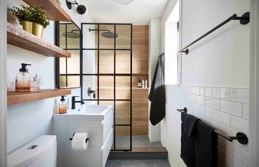 tiles in a walk-in shower